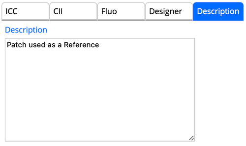 Description field
